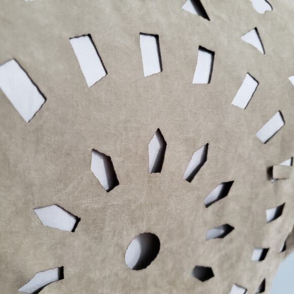 NEW Bar III Geometric Laser Cut Out Fit and Flare Sleeveless Scoopneck Dress - Picture 6 of 13